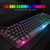 Gaming Keyboard Imitation Mechanical Keyboard 104 Keycaps RGB Backlit Keyboard Computer Gamer Keyboard Ergonomic For Laptop DOTA