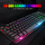 Gaming Keyboard Imitation Mechanical Keyboard 104 Keycaps RGB Backlit Keyboard Computer Gamer Keyboard Ergonomic For Laptop DOTA