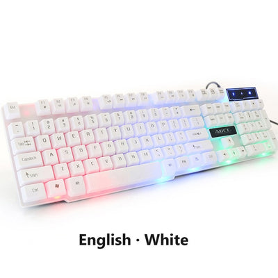 Gaming Keyboard Imitation Mechanical Keyboard 104 Keycaps RGB Backlit Keyboard Computer Gamer Keyboard Ergonomic For Laptop DOTA