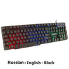 Gaming Keyboard Imitation Mechanical Keyboard 104 Keycaps RGB Backlit Keyboard Computer Gamer Keyboard Ergonomic For Laptop DOTA